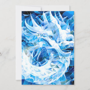 Cartes Pour Fêtes Annuelles Dragon de Mosaïque Ciel Bleu