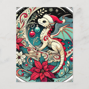 Cartes Pour Fêtes Annuelles Dragon de Noël
