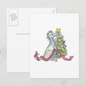 Cartes Pour Fêtes Annuelles Dragon de Noël (Devant / Derrière)