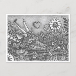 Cartes Pour Fêtes Annuelles DRAGON DE PÂQUES CONVIVIAL SUR BUNNY TRAIL Imagina