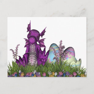 Cartes Pour Fêtes Annuelles Dragon de Pâques surprise