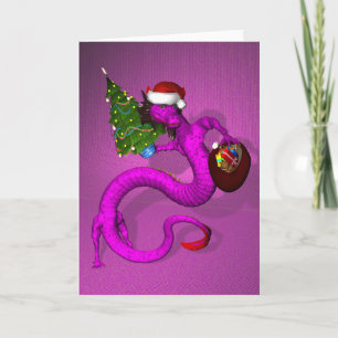 Cartes Pour Fêtes Annuelles Dragon rose