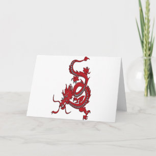 Cartes Pour Fêtes Annuelles Dragon rouge - Année du Dragon