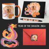 Cartes Pour Fêtes Annuelles DRAGON-TALEZ Chow Art Card Année du Dragon
