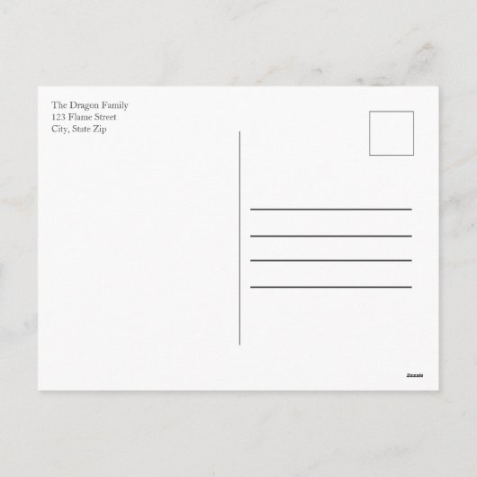 Cartes Pour Fêtes Annuelles Dragon Violet À Père Noël Sled Joyeux Noël (Dos)