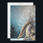Cartes Pour Fêtes Annuelles Dragon Winter Scène Vacances Neige<br><div class="desc">Ce design a été créé par art numérique et peut être personnalisé dans la zone fournie par le changement de la photo et/ou du texte. Vous pouvez également le customiser en choisissant l'option cliquer pour customiser une autre option et supprimer ou modifier la couleur de l'arrière - plan, ajouter du...</div>