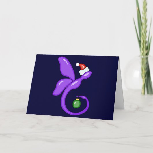 Cartes Pour Fêtes Annuelles Dragonfly Xmas lisse (Devant)