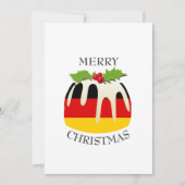Cartes Pour Fêtes Annuelles DRAPEAU ALLEMAND | Pudding de Noël | Festive (Devant)