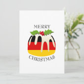 Cartes Pour Fêtes Annuelles DRAPEAU ALLEMAND | Pudding de Noël | Festive (Debout devant)