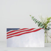 Cartes Pour Fêtes Annuelles Drapeau américain (Debout devant)