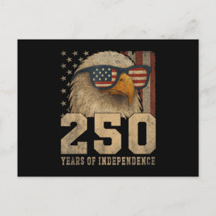 Cartes Pour Fêtes Annuelles Drapeau américain de l'aigle vintage du 4 juillet