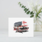 Cartes Pour Fêtes Annuelles Drapeau américain patriotique (Debout devant)