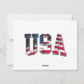 Cartes Pour Fêtes Annuelles Drapeau américain Vintage (Dos)