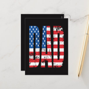 Cartes Pour Fêtes Annuelles Drapeau American Dad
