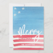 Cartes Pour Fêtes Annuelles Drapeau Aquarelle moderne Pastel (Devant)