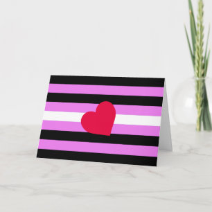 Cartes Pour Fêtes Annuelles Drapeau de fierté de fille de cuir