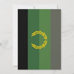 Cartes Pour Fêtes Annuelles Drapeau de fierté de l'uniforme militaire