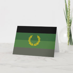 Cartes Pour Fêtes Annuelles Drapeau de fierté de l'uniforme militaire