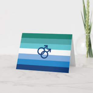 Cartes Pour Fêtes Annuelles Drapeau de fierté gay MLM