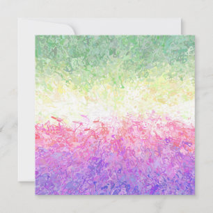 Cartes Pour Fêtes Annuelles Drapeau de Fierté Genderdoe Abstrait Boho Trippy