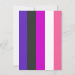 Cartes Pour Fêtes Annuelles Drapeau de fierté genderfluid