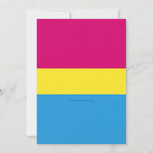 Cartes Pour Fêtes Annuelles Drapeau de fierté pansexuelle SlipperyJoe rose amb