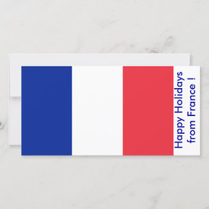 Cartes Pour Fêtes Annuelles Drapeau de France, Joyeuses fêtes de France