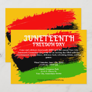 Cartes Pour Fêtes Annuelles Drapeau de la Fête de la Liberté du 11 juin Invita