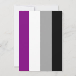 Cartes Pour Fêtes Annuelles Drapeau de la fierté asexuelle