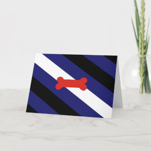Cartes Pour Fêtes Annuelles Drapeau de la fierté de jeu de chiot