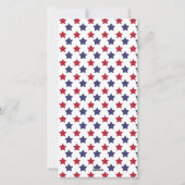 Cartes Pour Fêtes Annuelles Drapeau de Noël patriotique (Dos)