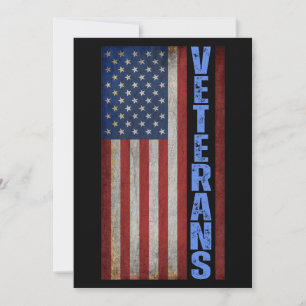 Cartes Pour Fêtes Annuelles Drapeau des VÉTÉRANS USA 4 JUILLET