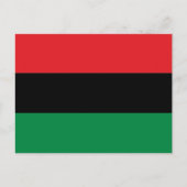 Cartes Pour Fêtes Annuelles drapeau panafricain UNIA Kwanzaa simple moderne (Devant)