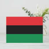 Cartes Pour Fêtes Annuelles drapeau panafricain UNIA Kwanzaa simple moderne (Debout devant)