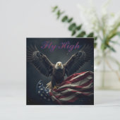 Cartes Pour Fêtes Annuelles Drapeau patriotique américain (Debout devant)