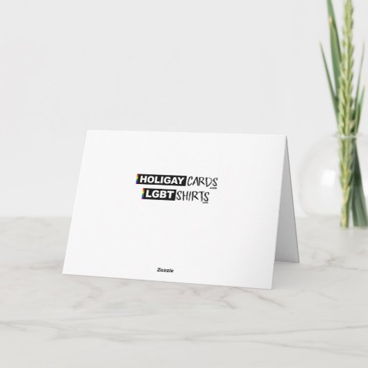 CARTES POUR FÊTES ANNUELLES DRAPEAU PRIDE LGBTQ+ INCLUSIF (Dos)