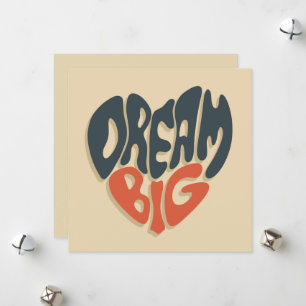 Cartes Pour Fêtes Annuelles Dream Big : Félicitations Cool pour la graduation