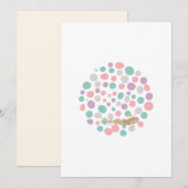 Cartes Pour Fêtes Annuelles 'DreamyPastels' (Devant / Derrière)