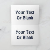 Cartes Pour Fêtes Annuelles Dreidel bleu brillant (Intérieur)