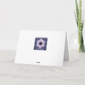 Cartes Pour Fêtes Annuelles Dreidel bleu brillant (Dos)