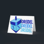 Cartes Pour Fêtes Annuelles Dreidel Cute Blue Kids Happy Hanoukka<br><div class="desc">Dreidel dreidel dreidel dans trois nuances différentes de bleu avec un dreidel bleu pour Chanukah. Cartes Hanoukka jolies pour enfants.</div>