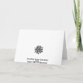 Cartes Pour Fêtes Annuelles Dreidel dans Père Noël Workshp (Dos)