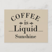 Cartes Pour Fêtes Annuelles drinker dit à propos du café (Devant)