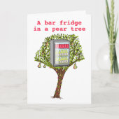 Cartes Pour Fêtes Annuelles Drôle 12 jours perdrix de Noël dans un poirier (Devant)