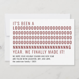 Cartes Pour Fêtes Annuelles Drôle a été un long temps enfin fait le Nouvel An