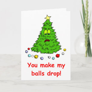 Cartes Pour Fêtes Annuelles Drôle Arbre de Noël Humour Vous Faites Déposer Mes