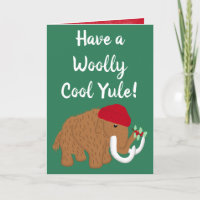 Drôle Avoir un Noël Laineux et Froid Yule Mammouth
