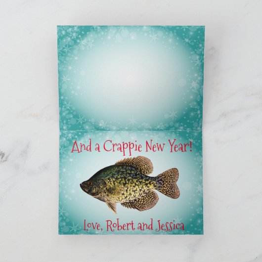 Cartes Pour Fêtes Annuelles Drôle "Ayez un Jolly Walleye Christmas" (Intérieur)