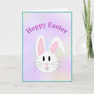 Cartes Pour Fêtes Annuelles Drôle Bunny Pâques Pastel Pâques