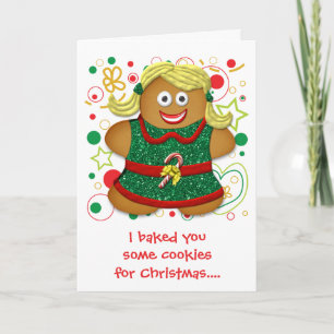 Cartes Pour Fêtes Annuelles Drôle Cartoon Cookie Noël Noël Noël Noël Fêtes